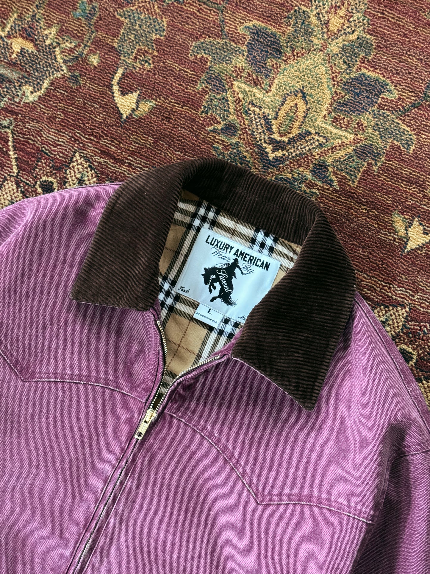 'SWEET WINE WESTERN CANVAS JACKET'