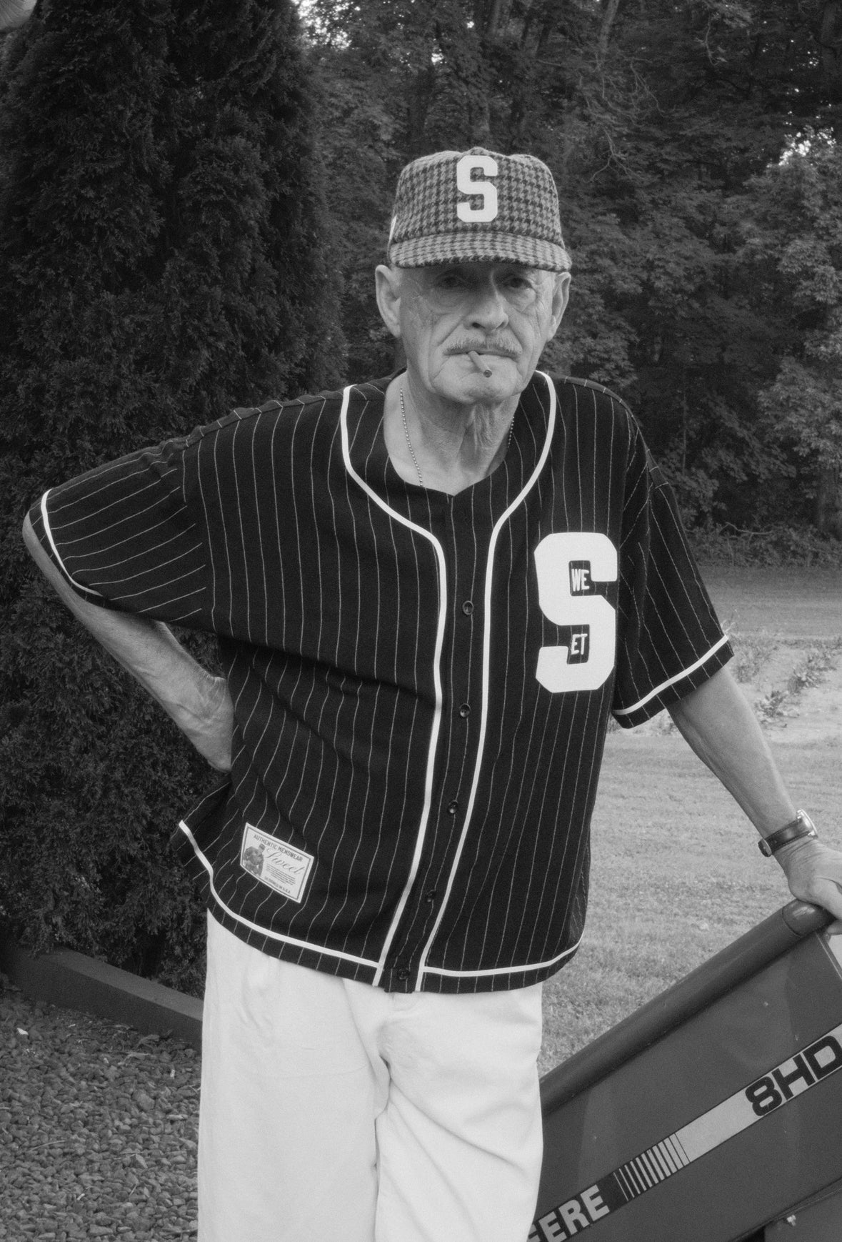 'SWEET PINSTRIPE JERSEY - BLACK'