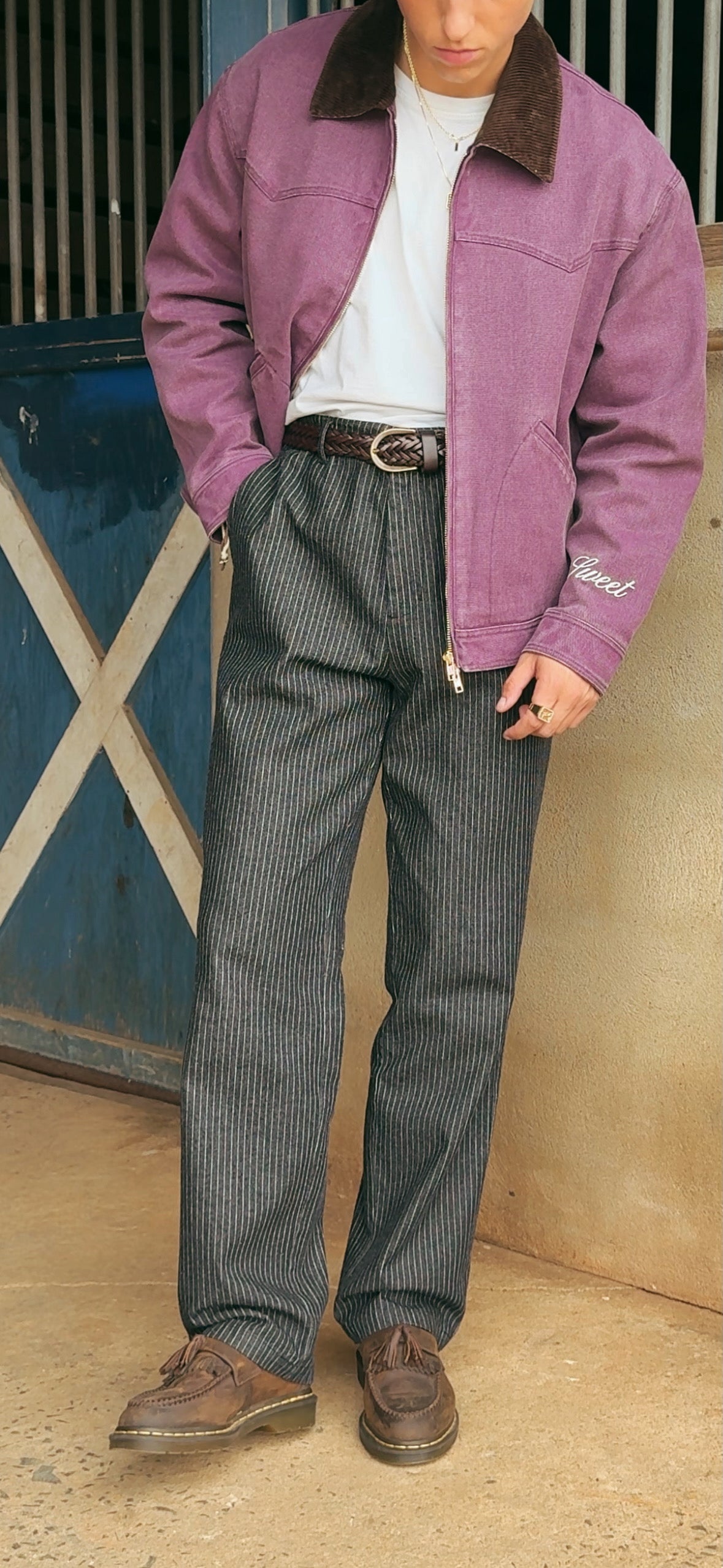 'SWEET WINE WESTERN CANVAS JACKET'