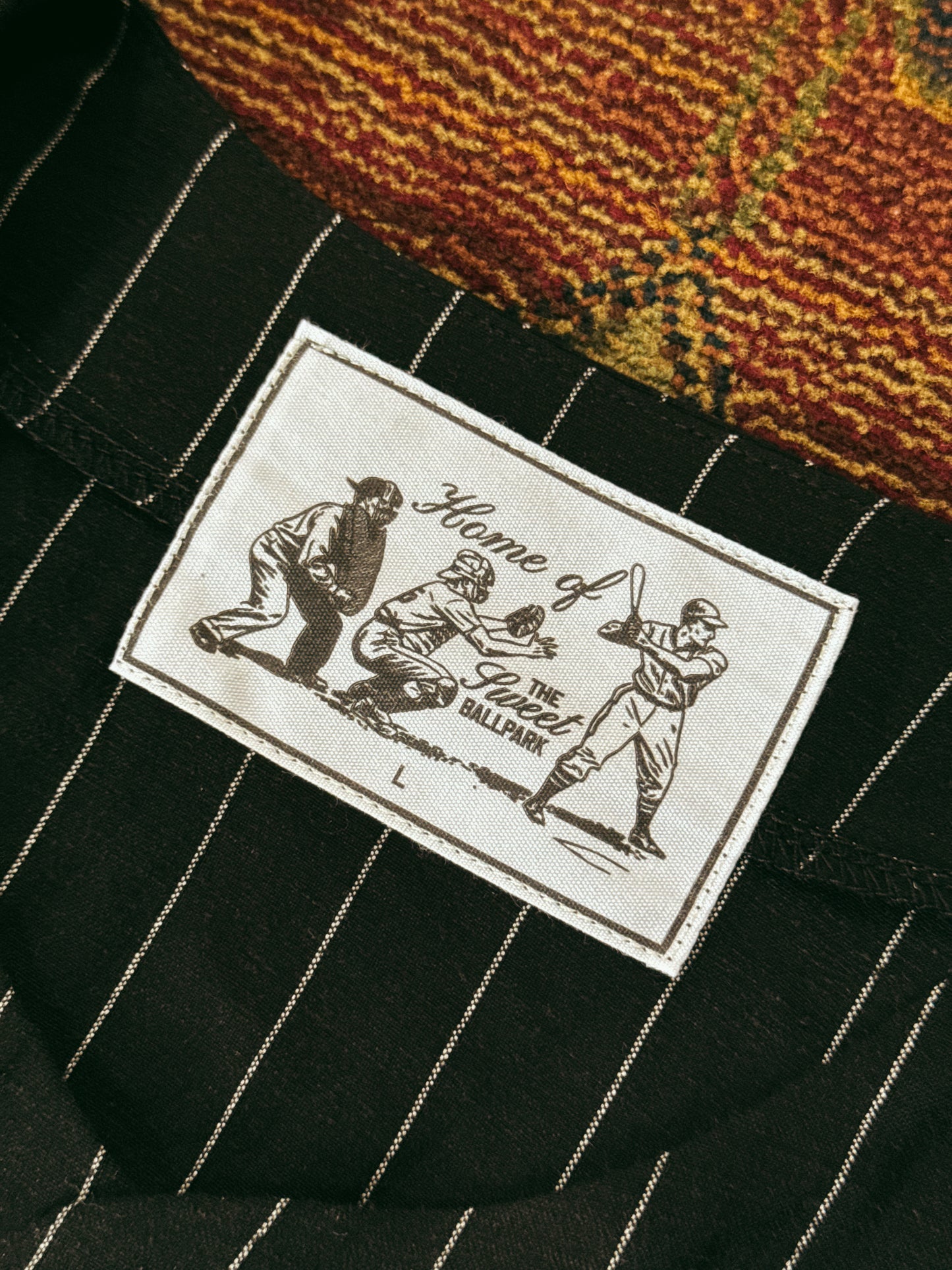 'SWEET PINSTRIPE JERSEY - BLACK'