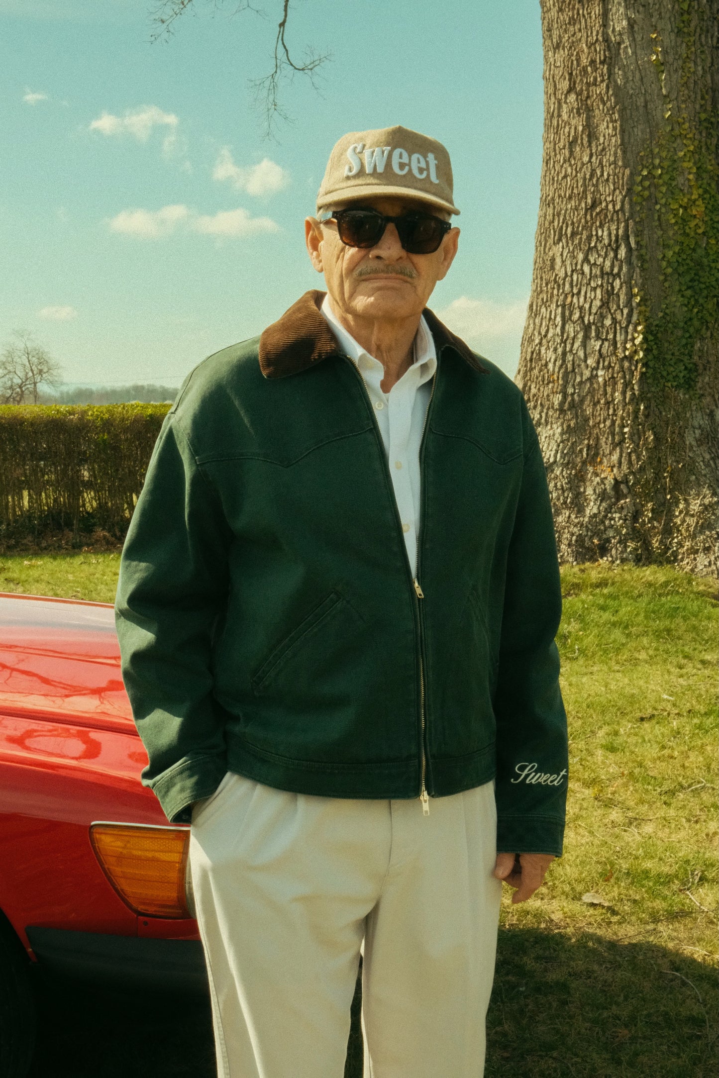 'SWEET EMERALD WESTERN CANVAS JACKET'