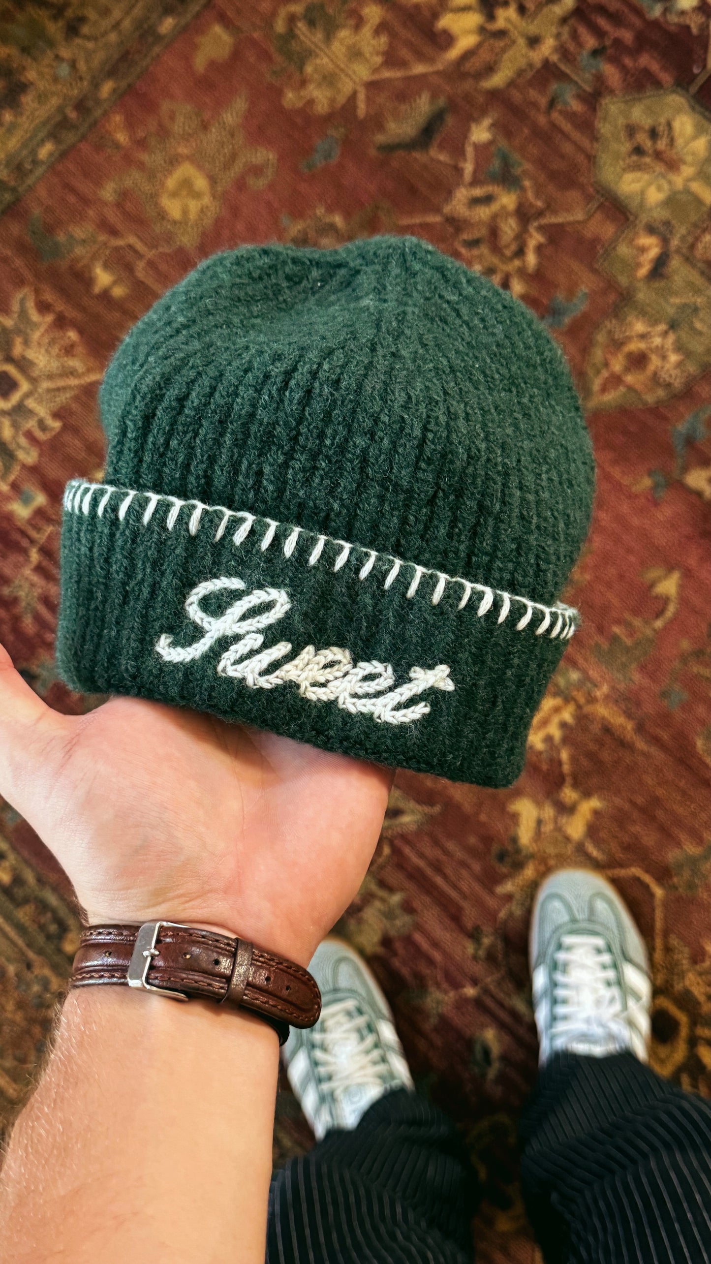 SWEET EMERALD KNIT BEANIE