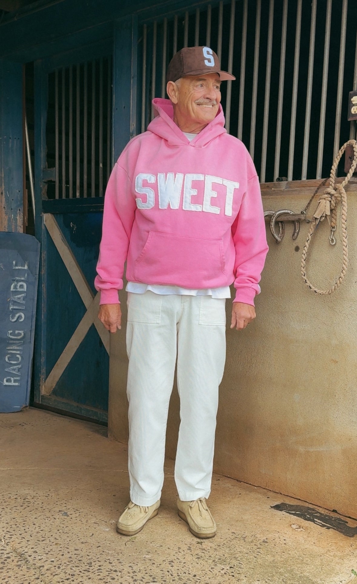 'SWEET OFF-WHITE CORDUROY PANTS'