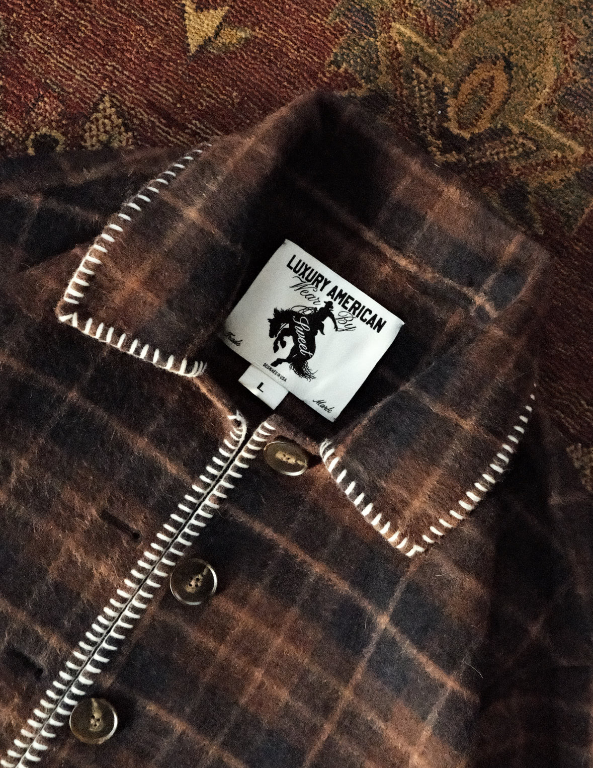 'SWEET PLAID WOOL JACKET'