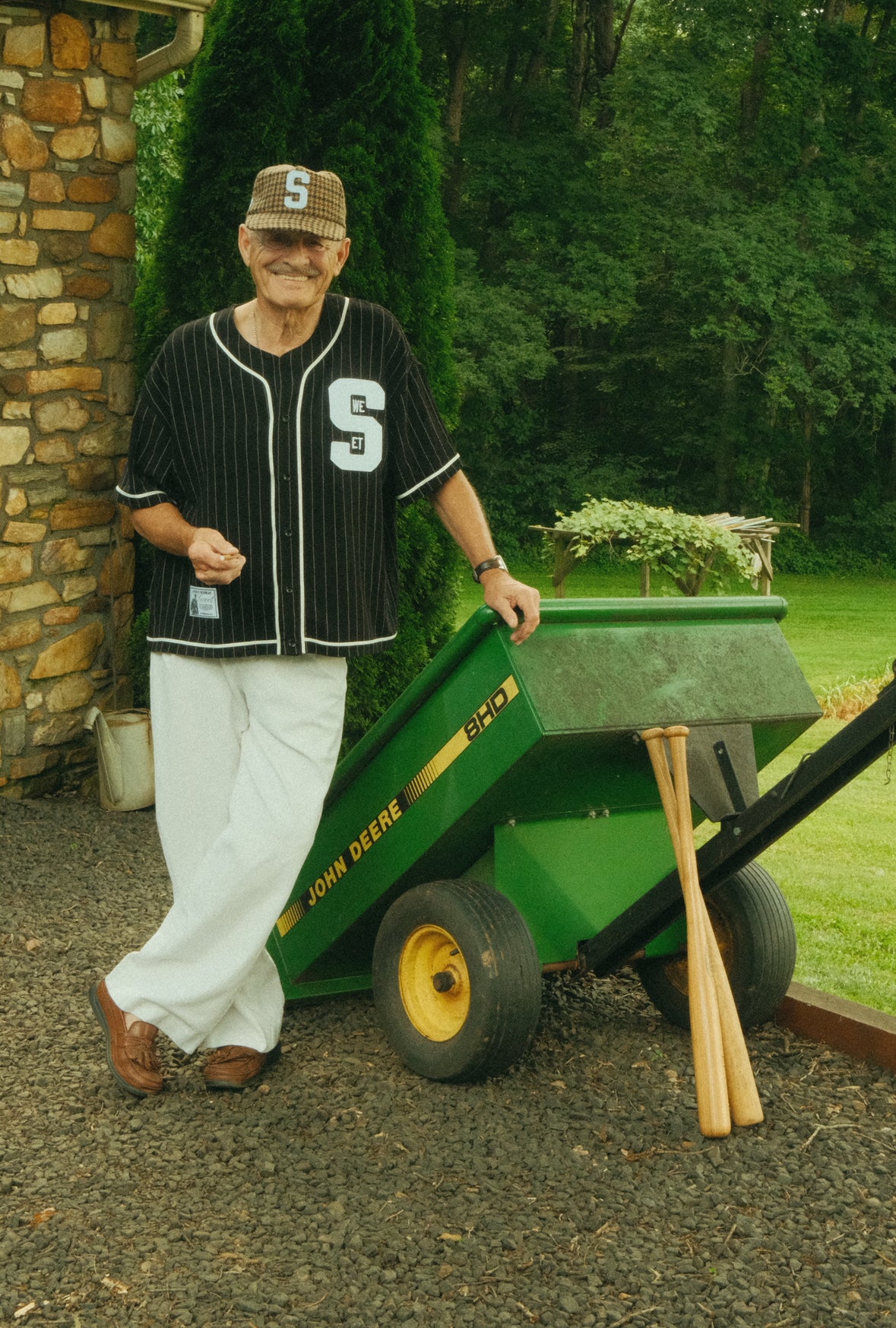 'SWEET PINSTRIPE JERSEY - BLACK'