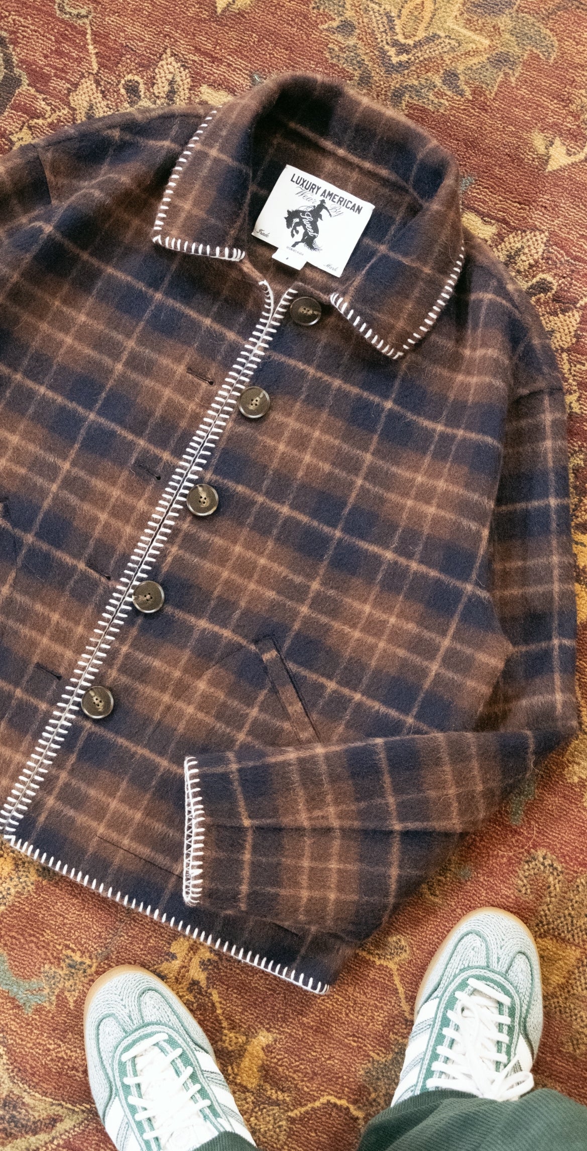 'SWEET PLAID WOOL JACKET'