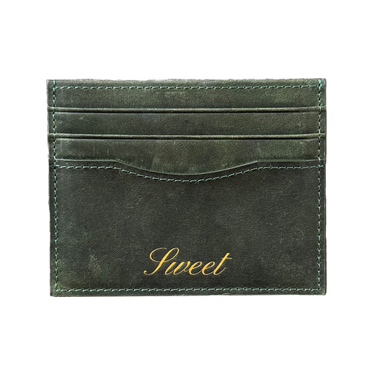 'SWEET COWBOY CARDHOLDER - DARK GREEN'