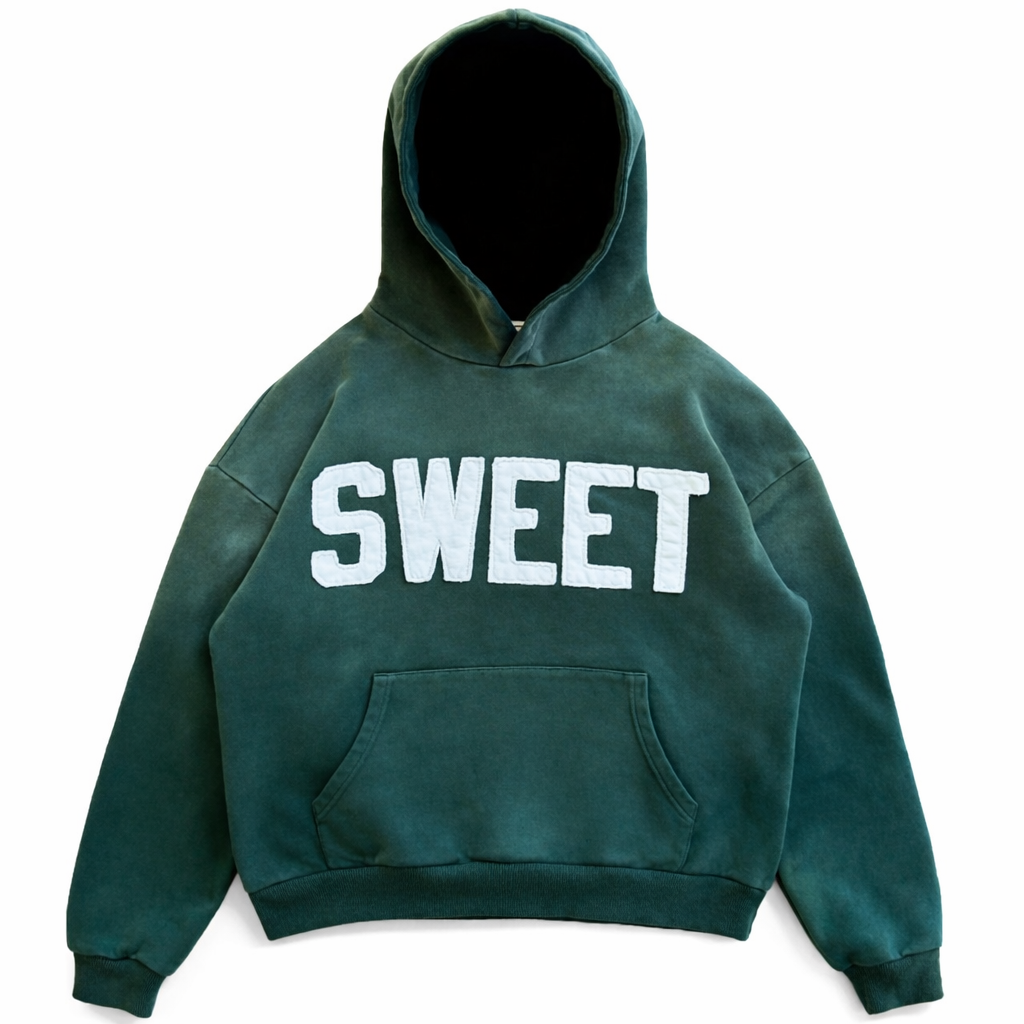 AWW SWEATSHIRT GREEN スウェット パーカー SWEET AGED GREEN – Sweet Hat Company