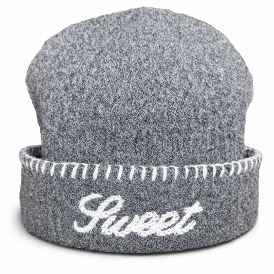 SWEET GREY KNIT BEANIE