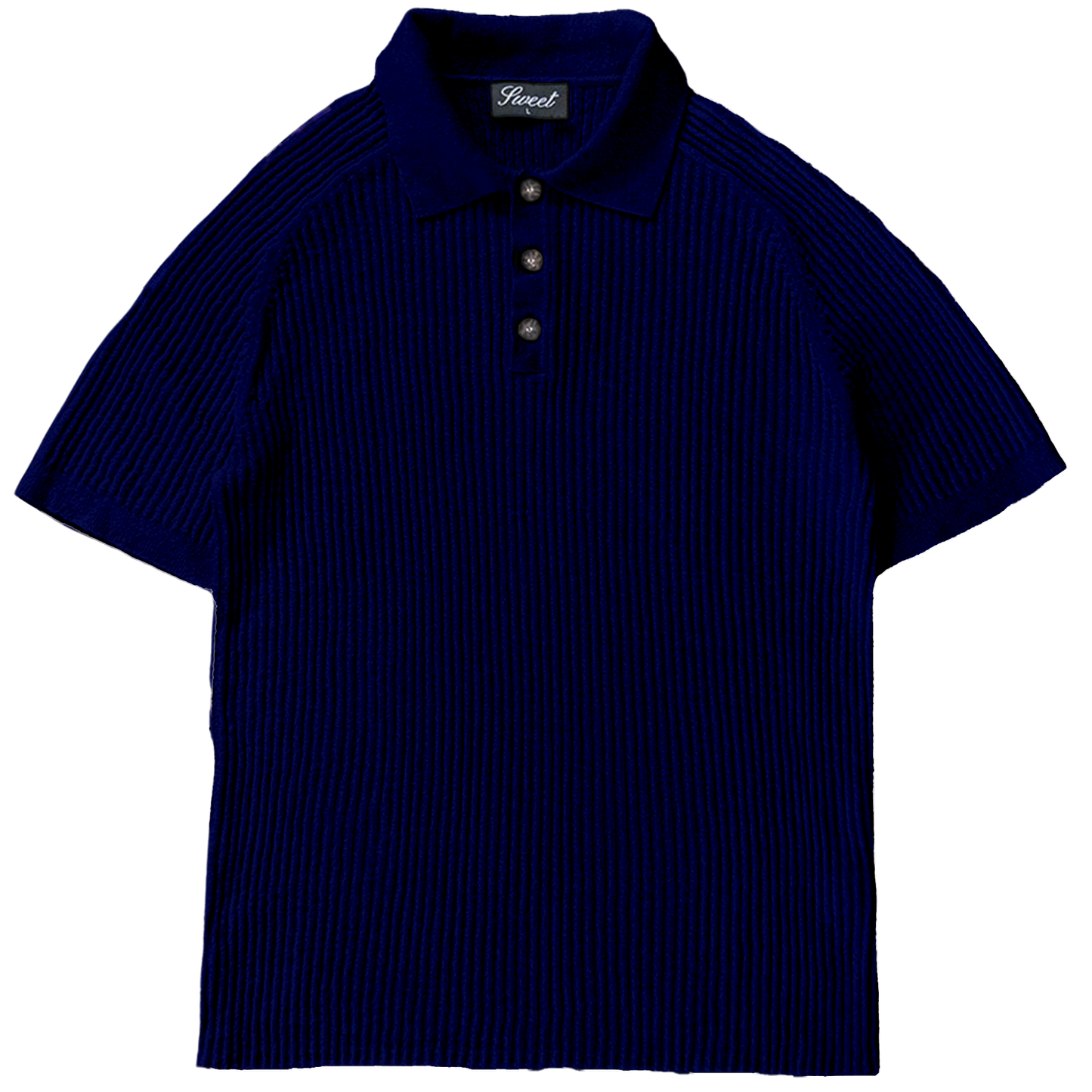'SWEET NAVY RIBBED POLO'