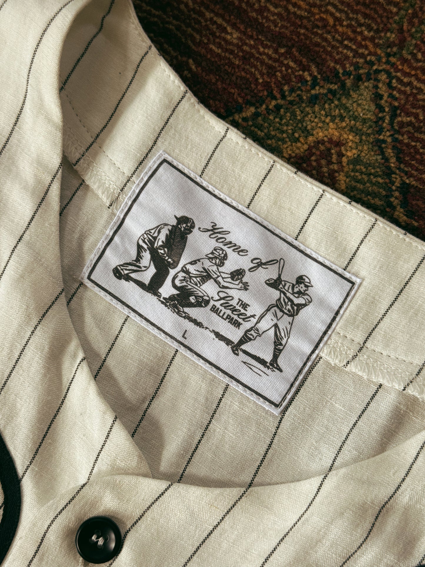 'SWEET PINSTRIPE JERSEY - WHITE'