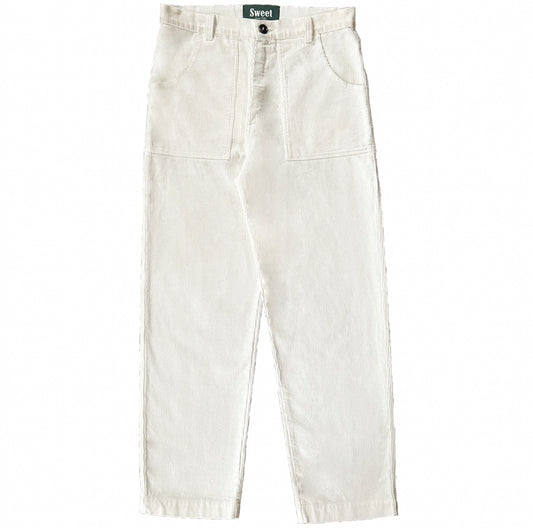 'SWEET OFF-WHITE CORDUROY PANTS'