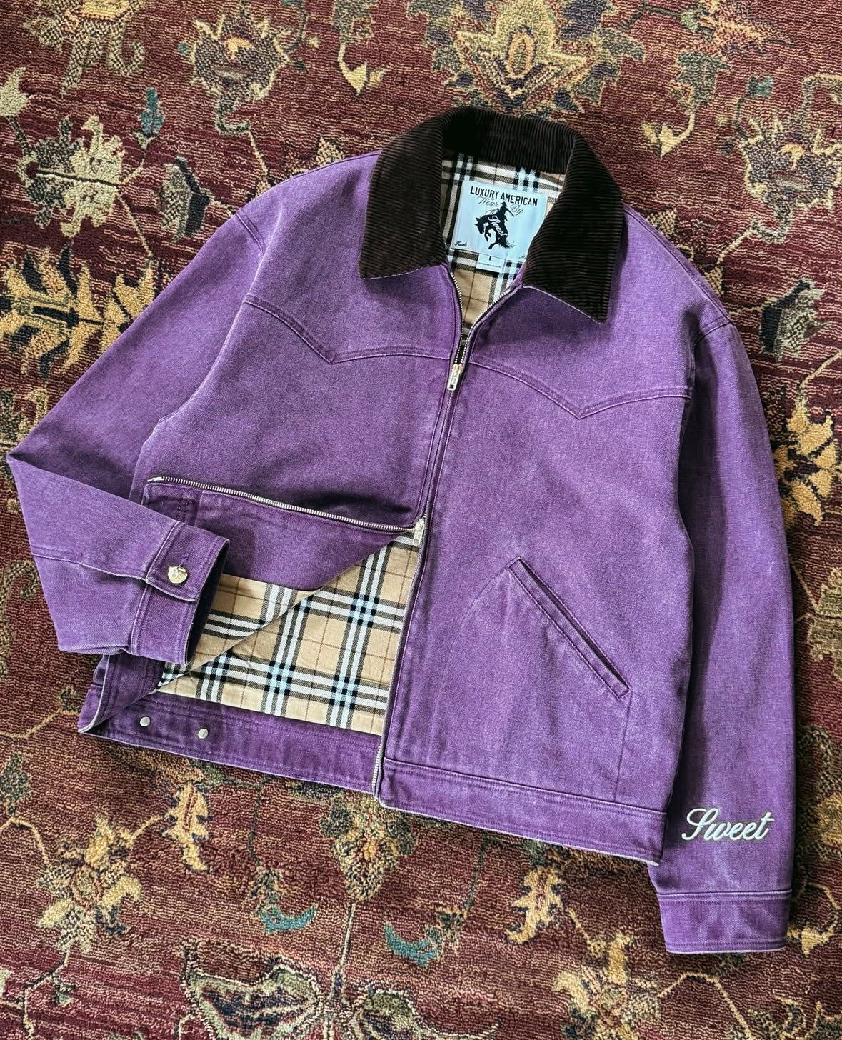 'SWEET WINE WESTERN CANVAS JACKET'