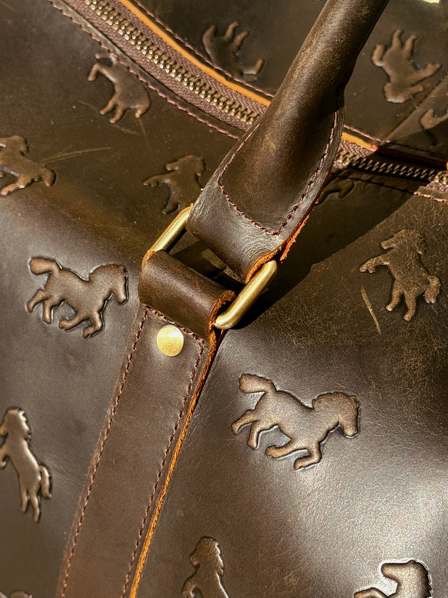 'SWEET HORSE LEATHER TRAVEL BAG'