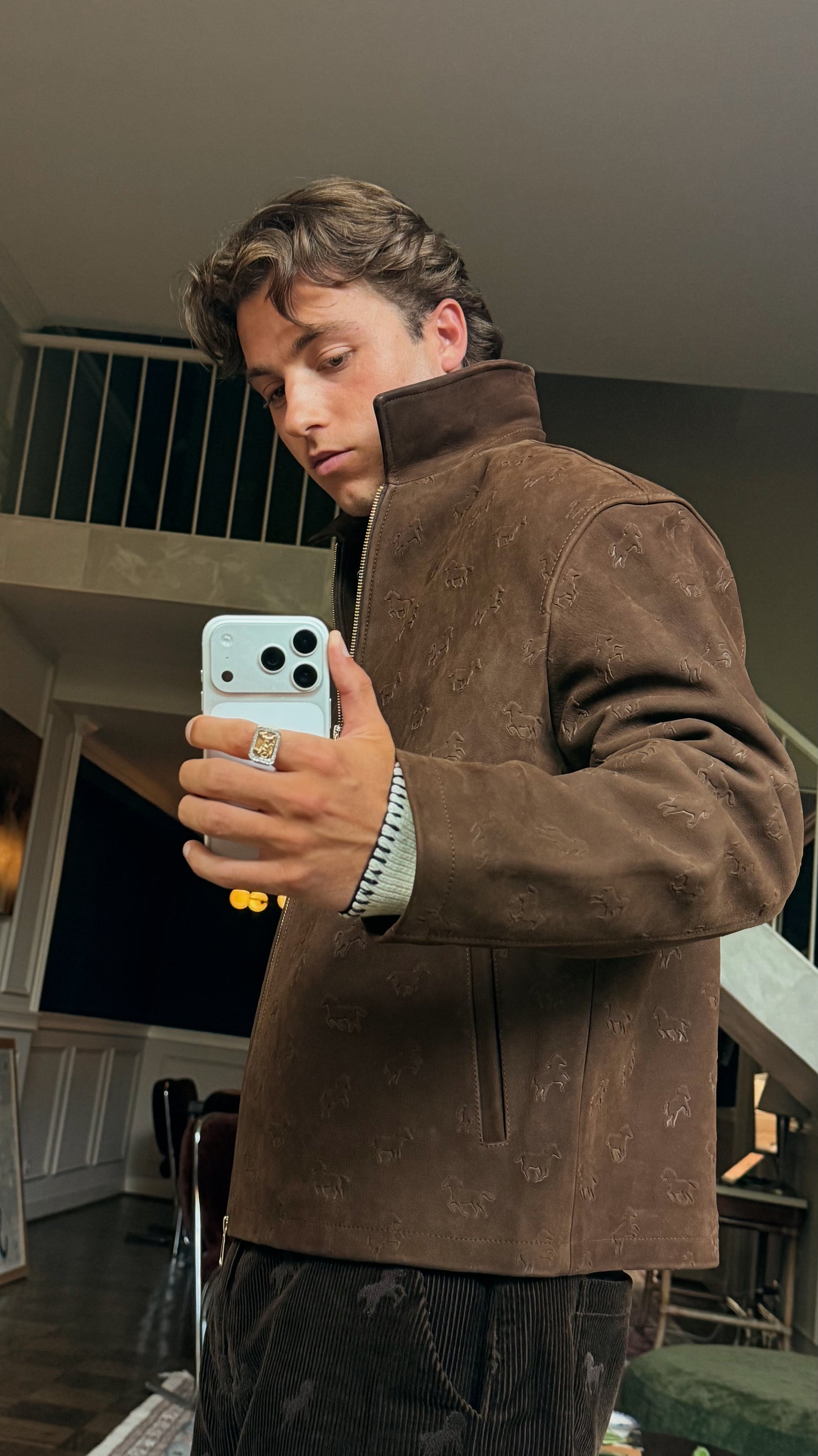 SWEET SUEDE LEATHER HORSE JACKET
