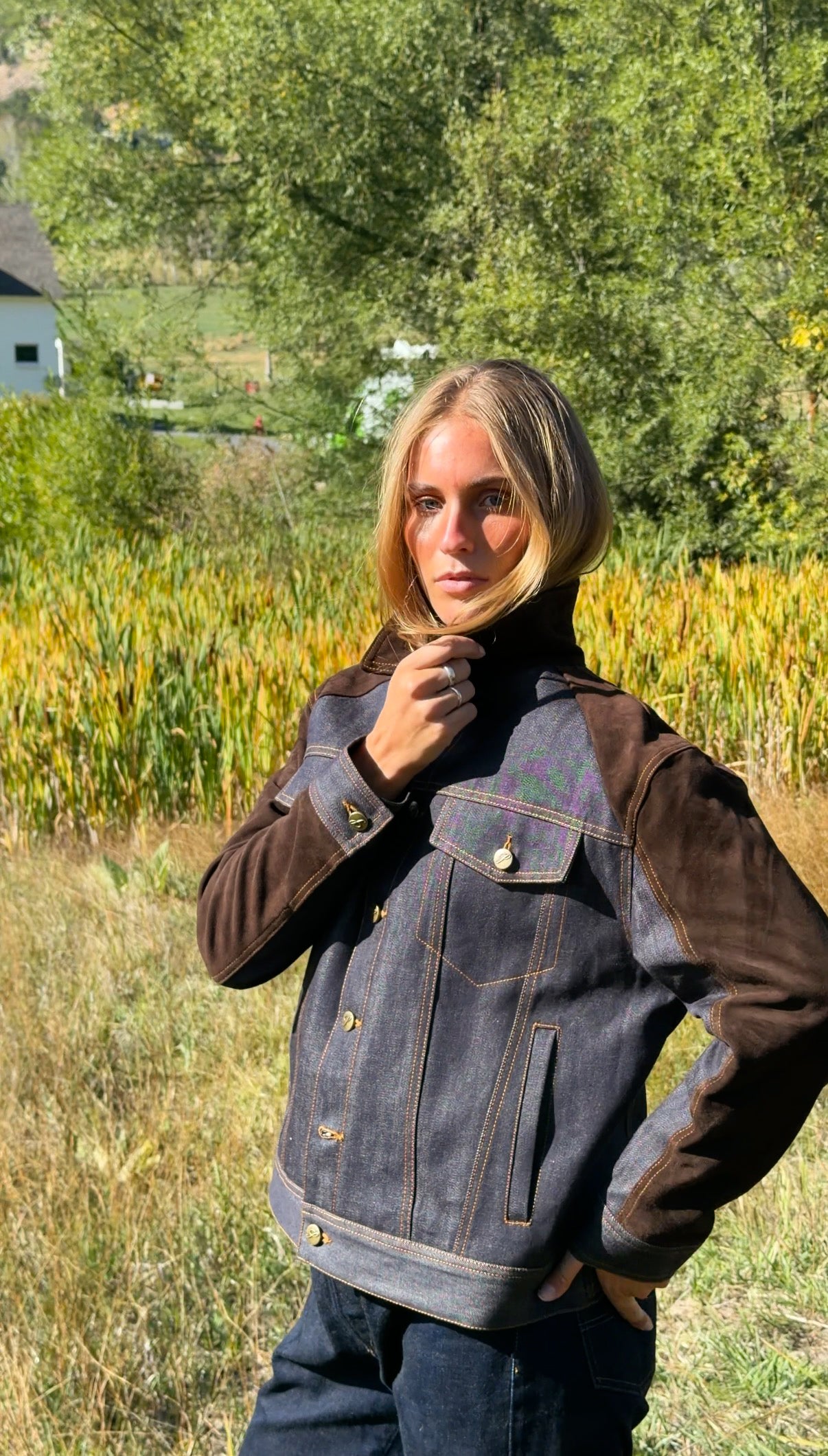 SWEET SELVEDGE DENIM & SUEDE JACKET