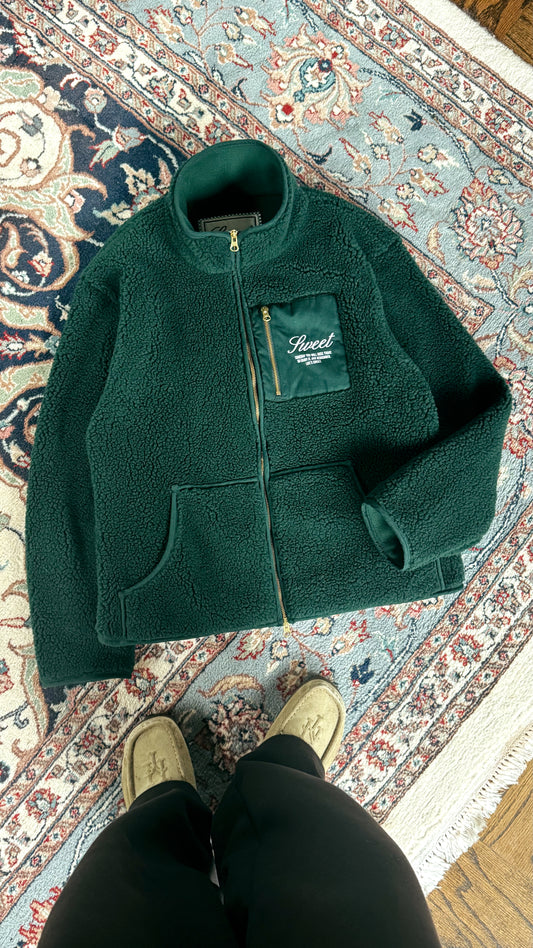 'SWEET EMERALD DEEP PILE JACKET'