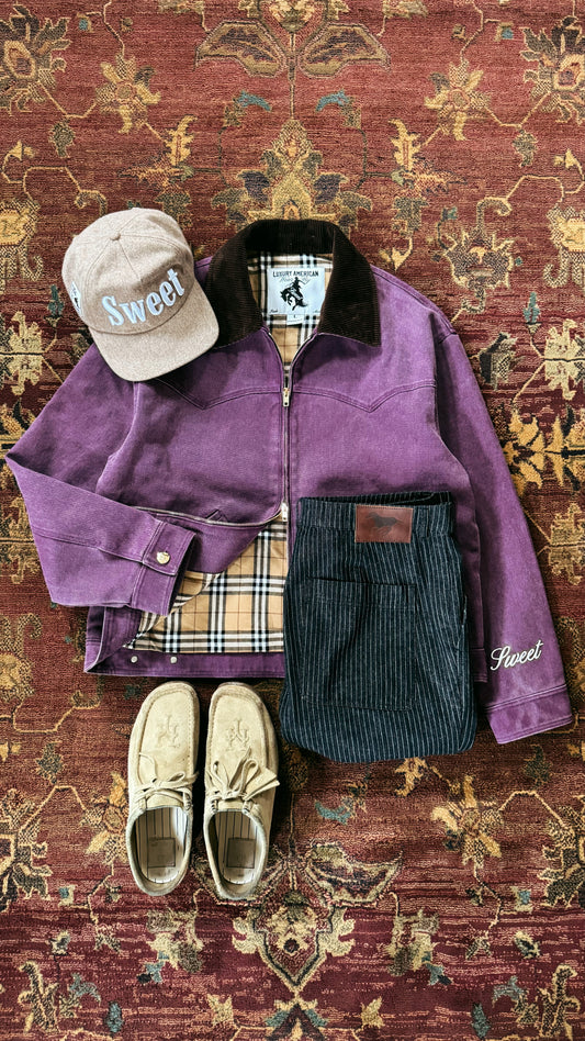 'SWEET WINE WESTERN CANVAS JACKET'