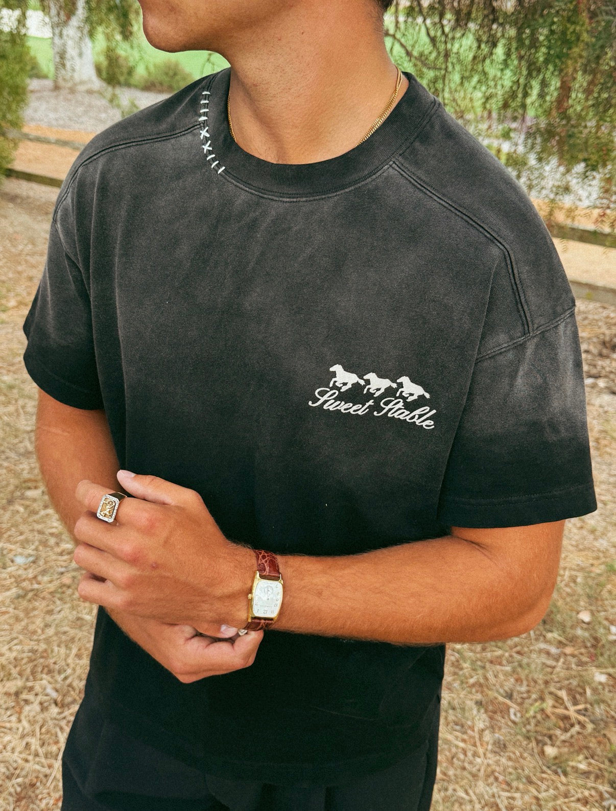 SWEET AGED TEE - BLACK