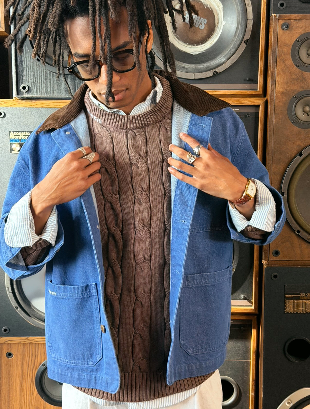 SWEET AGED BROWN CABLE KNIT