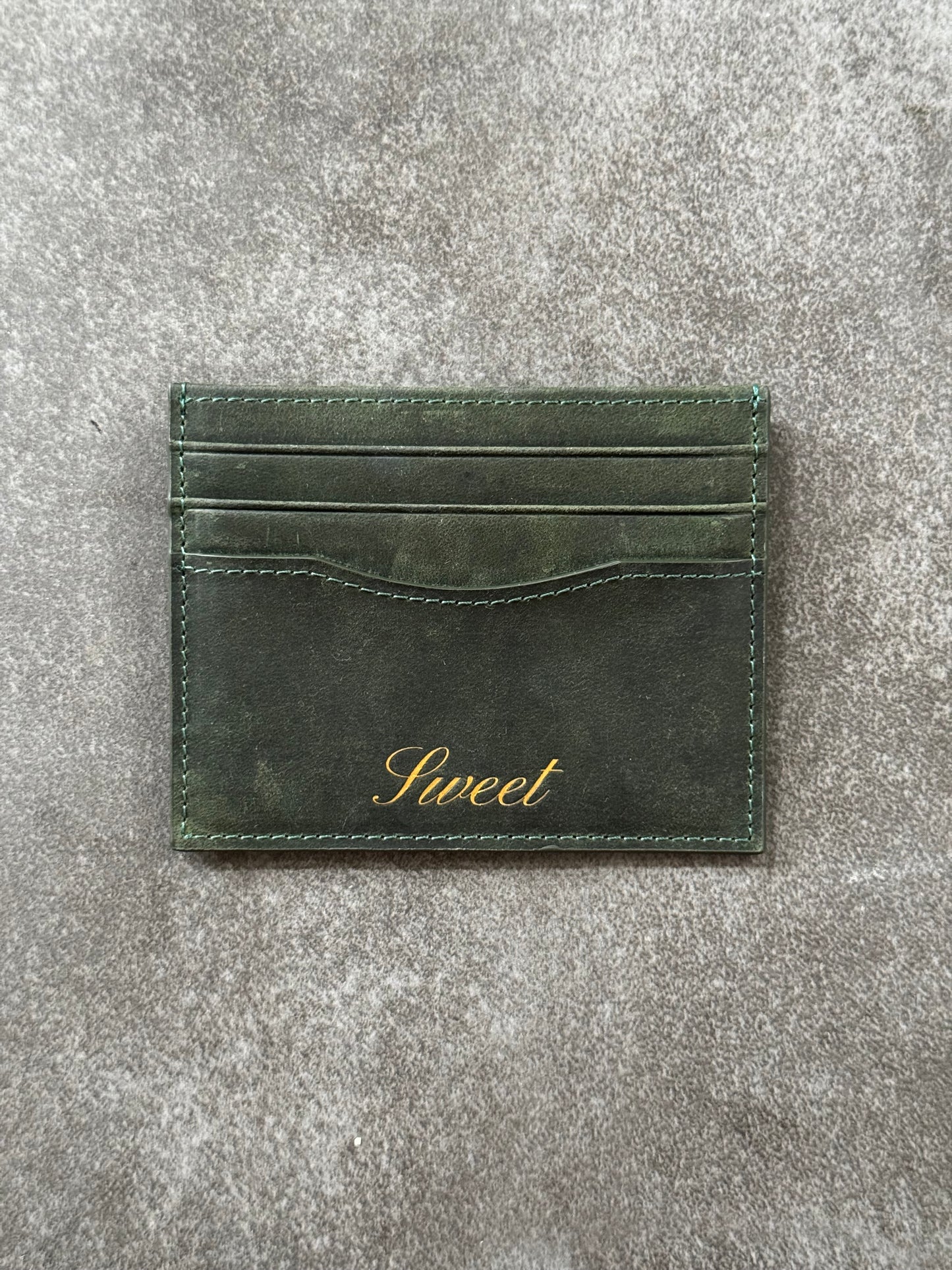 'SWEET COWBOY CARDHOLDER - DARK GREEN'