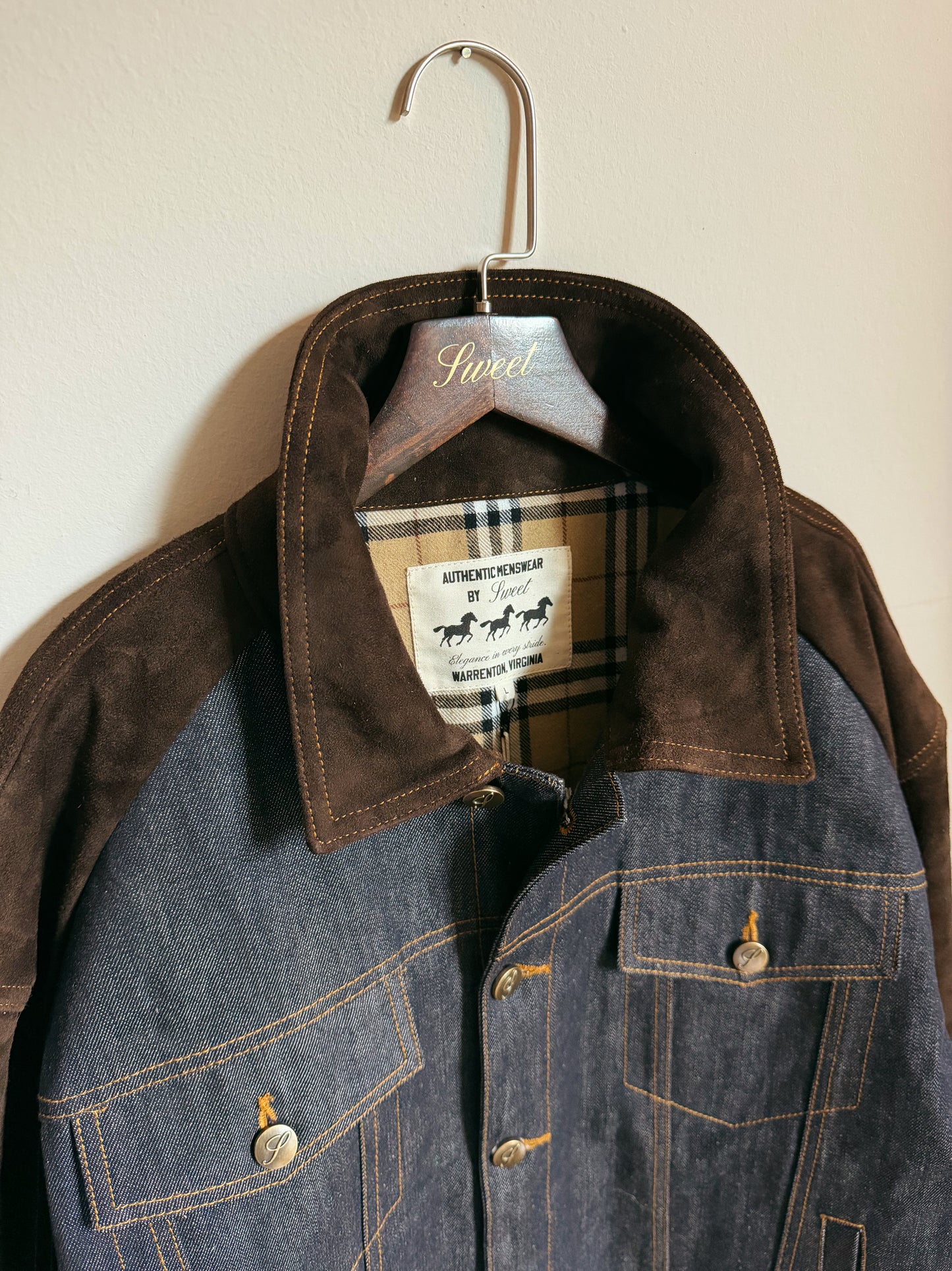 SWEET SELVEDGE DENIM & SUEDE JACKET
