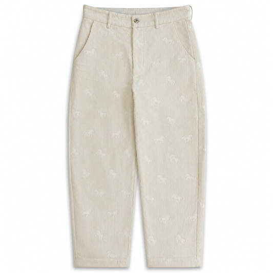 SWEET HORSE CORDUROYS - WHITE