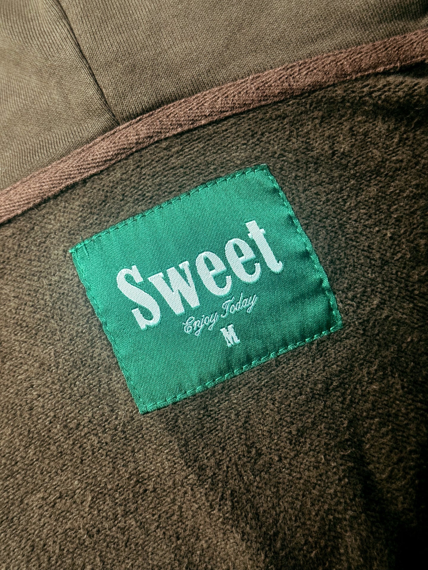 'SWEET AGED BROWN ZIP-UP'