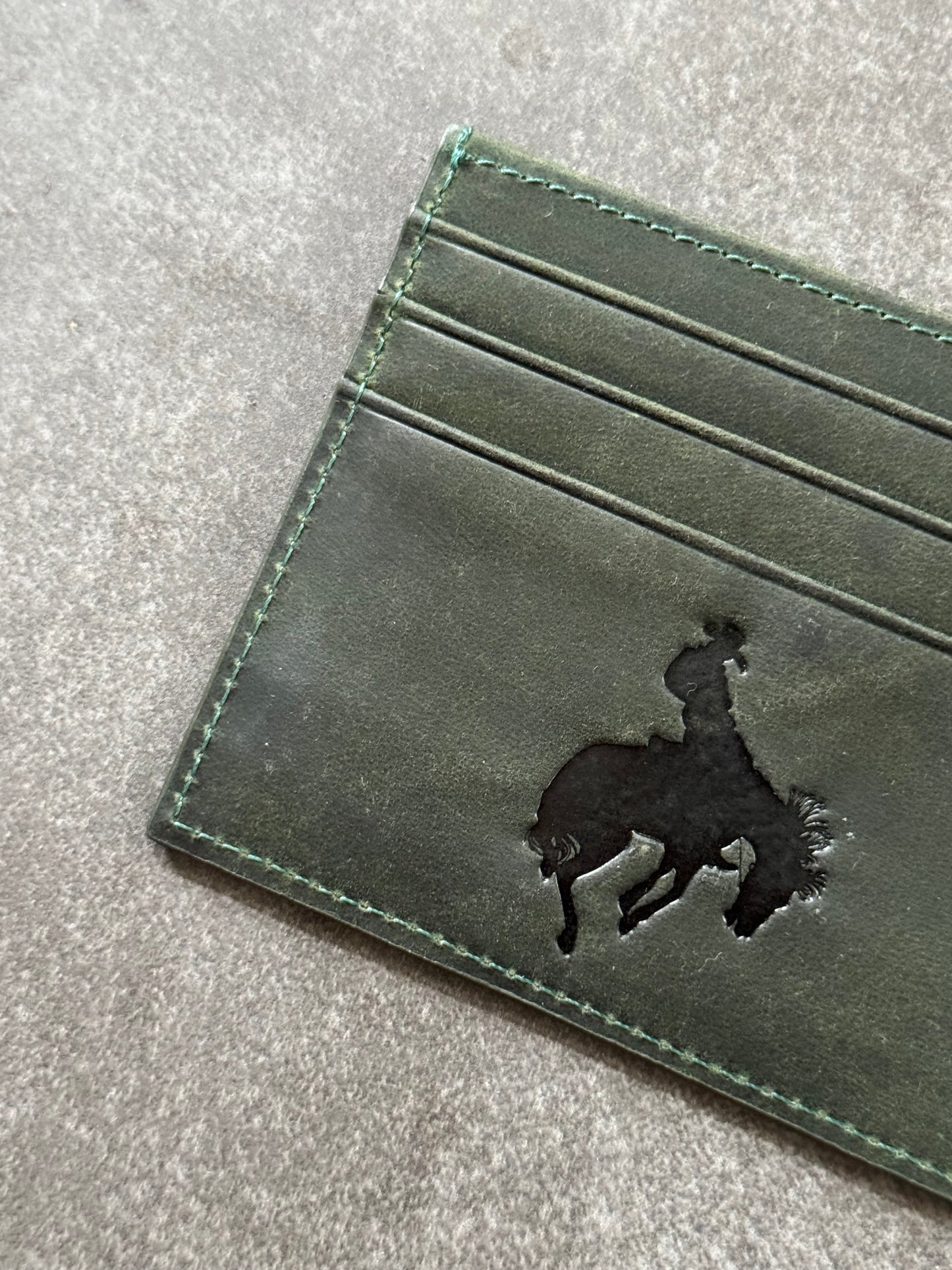 'SWEET COWBOY CARDHOLDER - DARK GREEN'