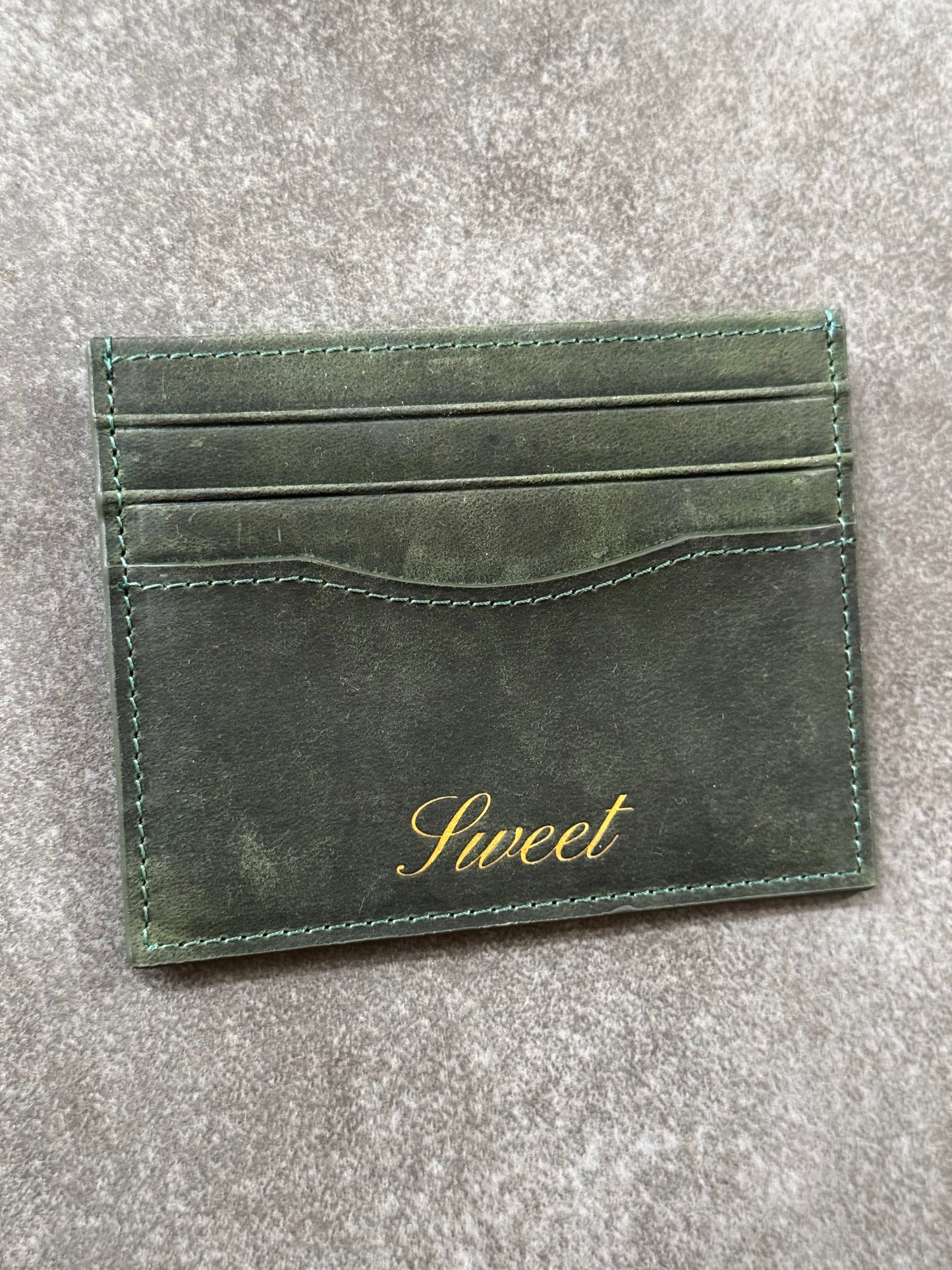 'SWEET COWBOY CARDHOLDER - DARK GREEN'