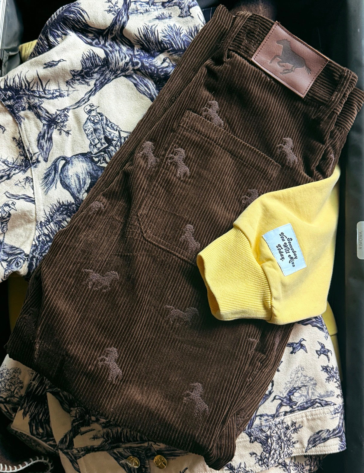 SWEET HORSE CORDUROYS - BROWN