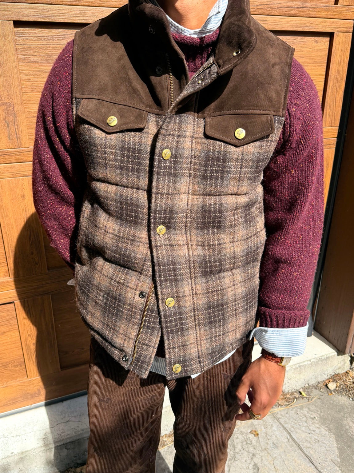 SWEET PLAID VEST
