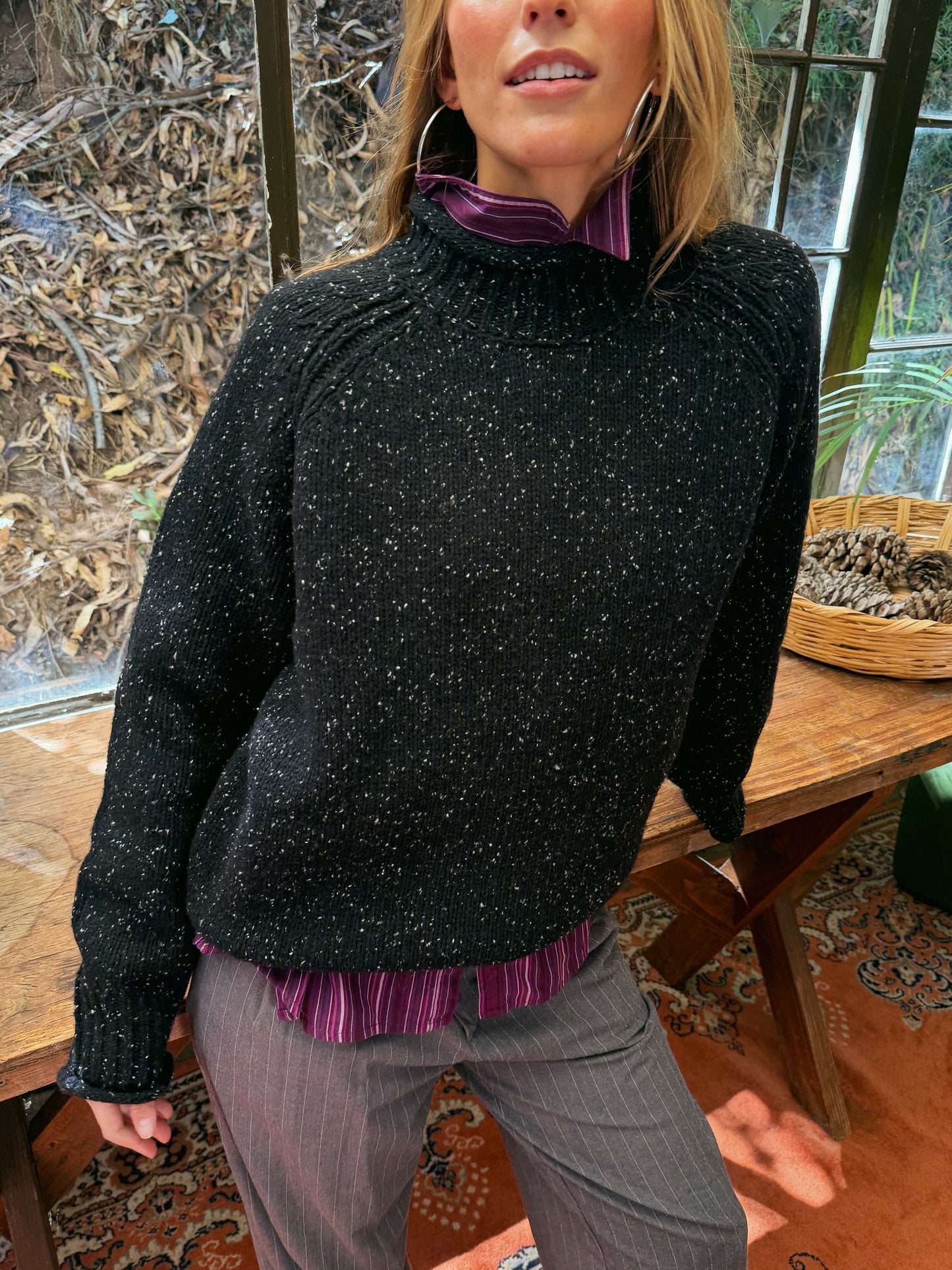 SWEET WOOL ROLLNECK - BLACK