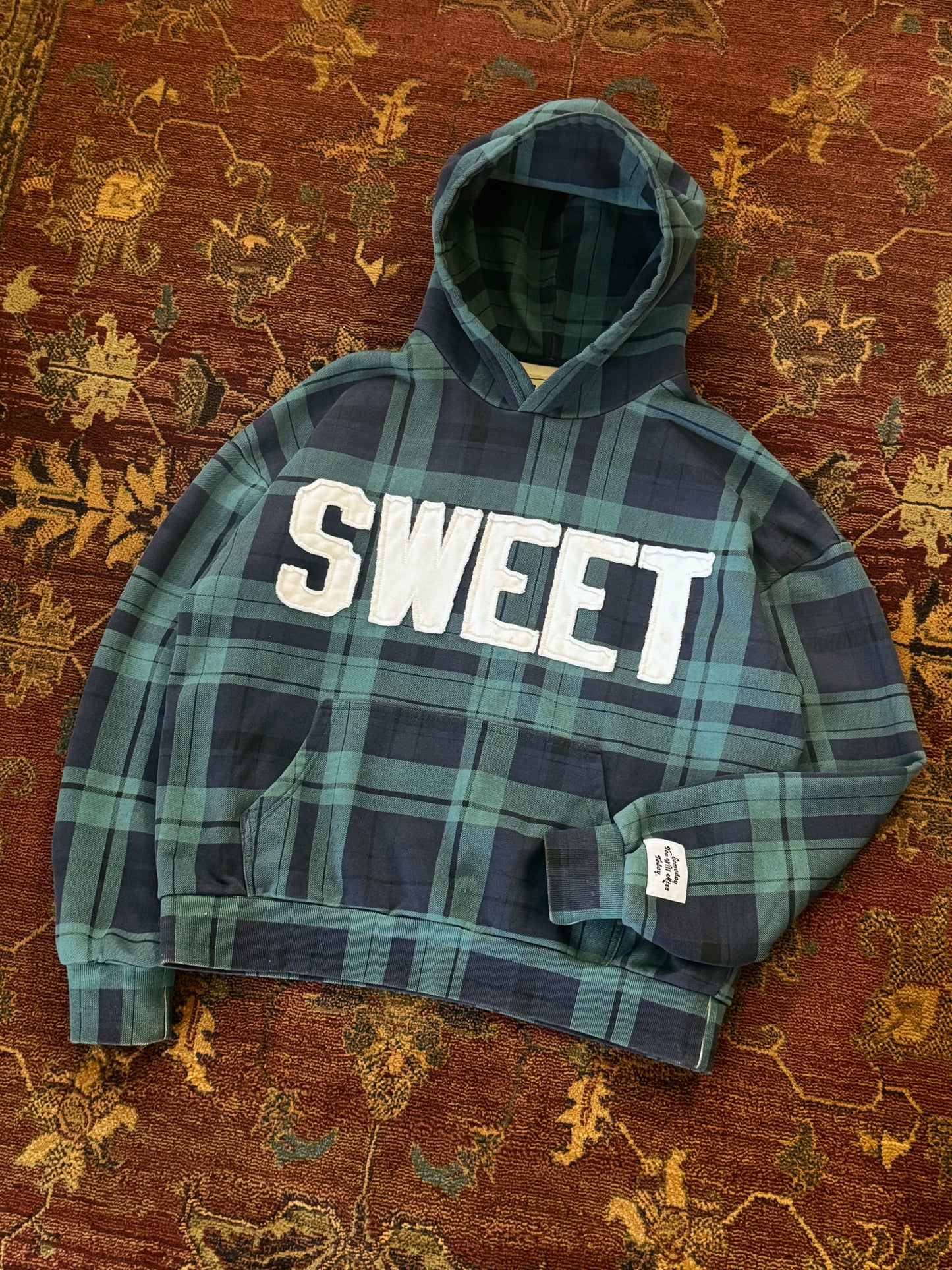 'SWEET AGED PLAID GREEN'