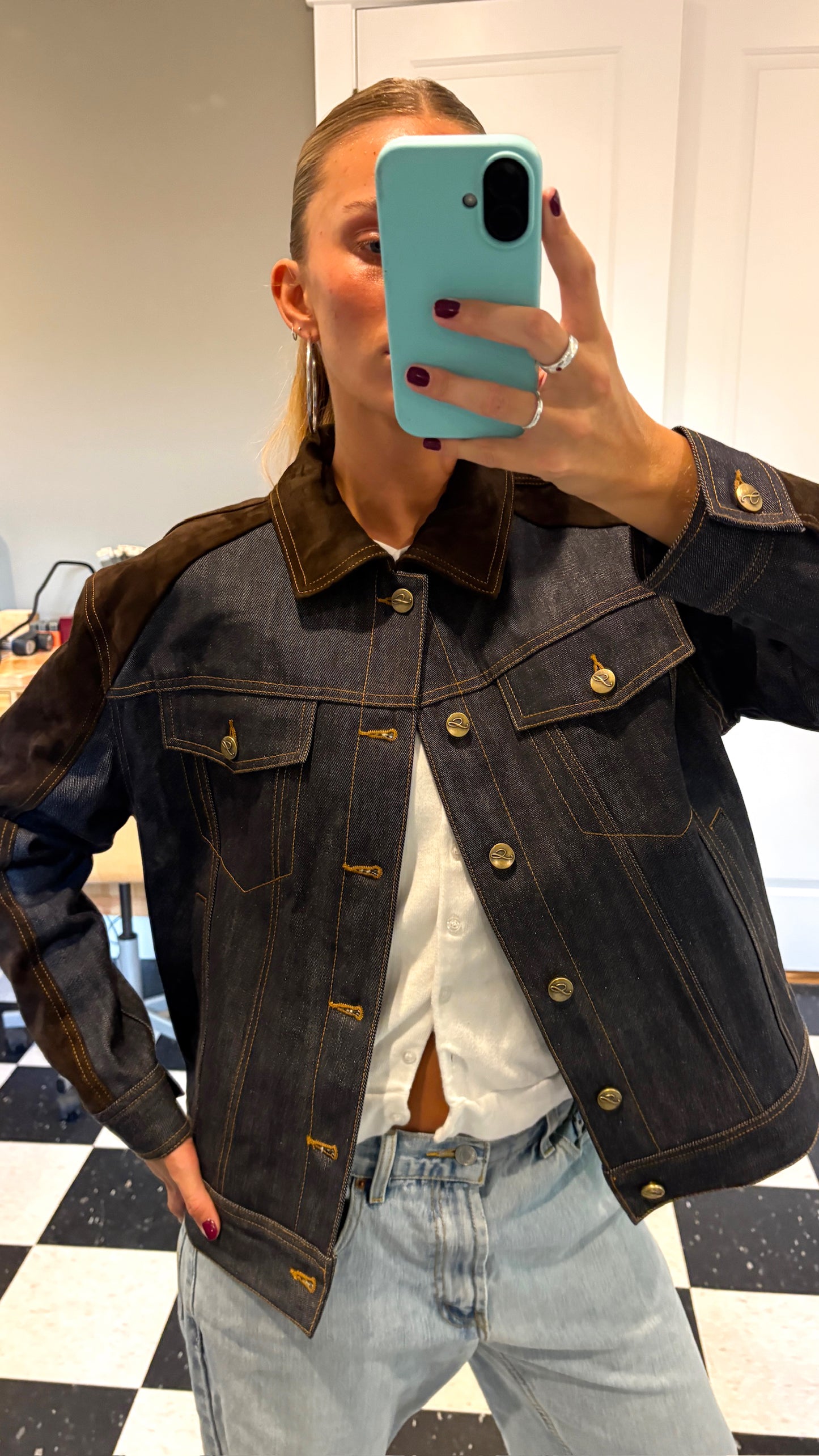 SWEET SELVEDGE DENIM & SUEDE JACKET