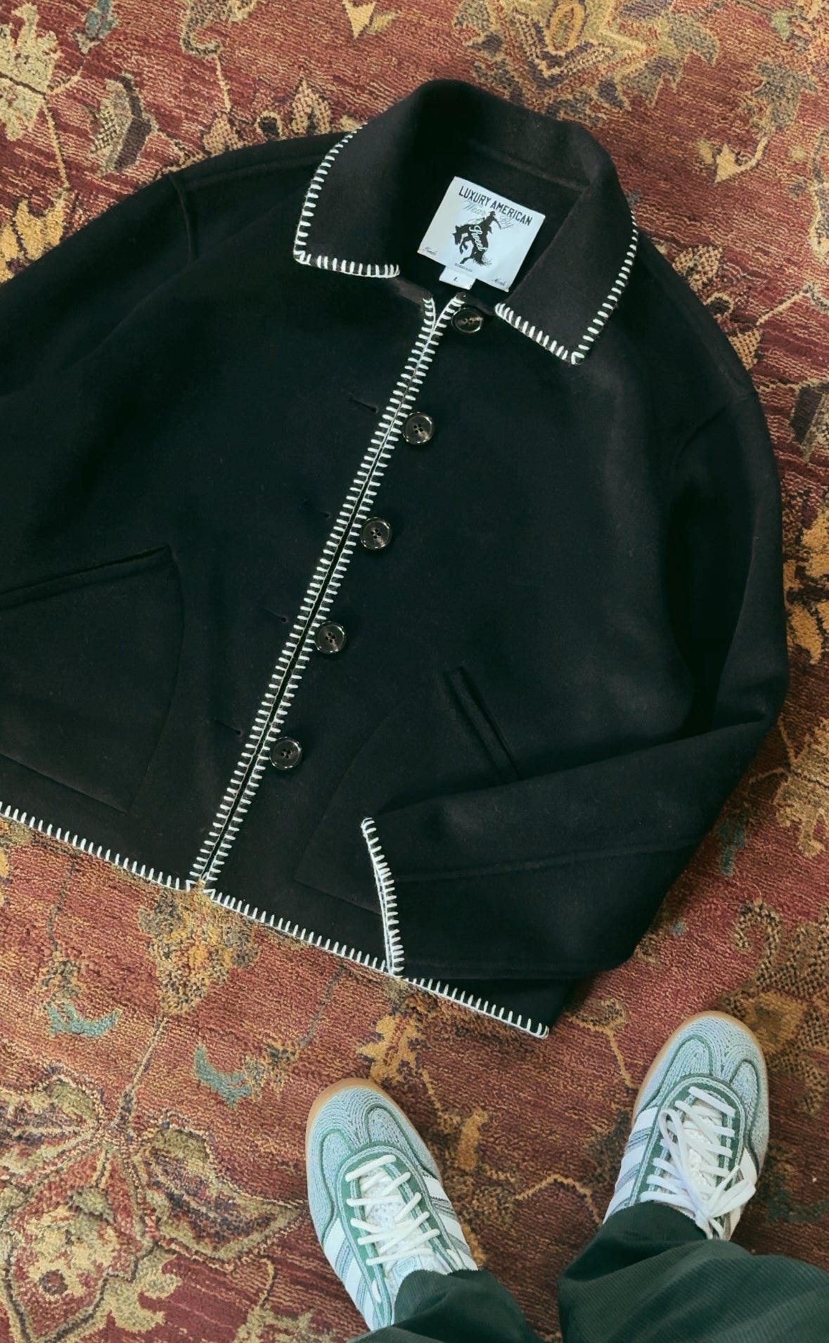 'SWEET BLACK WOOL JACKET'