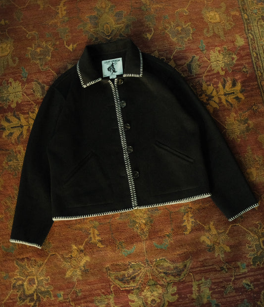 'SWEET BLACK WOOL JACKET'