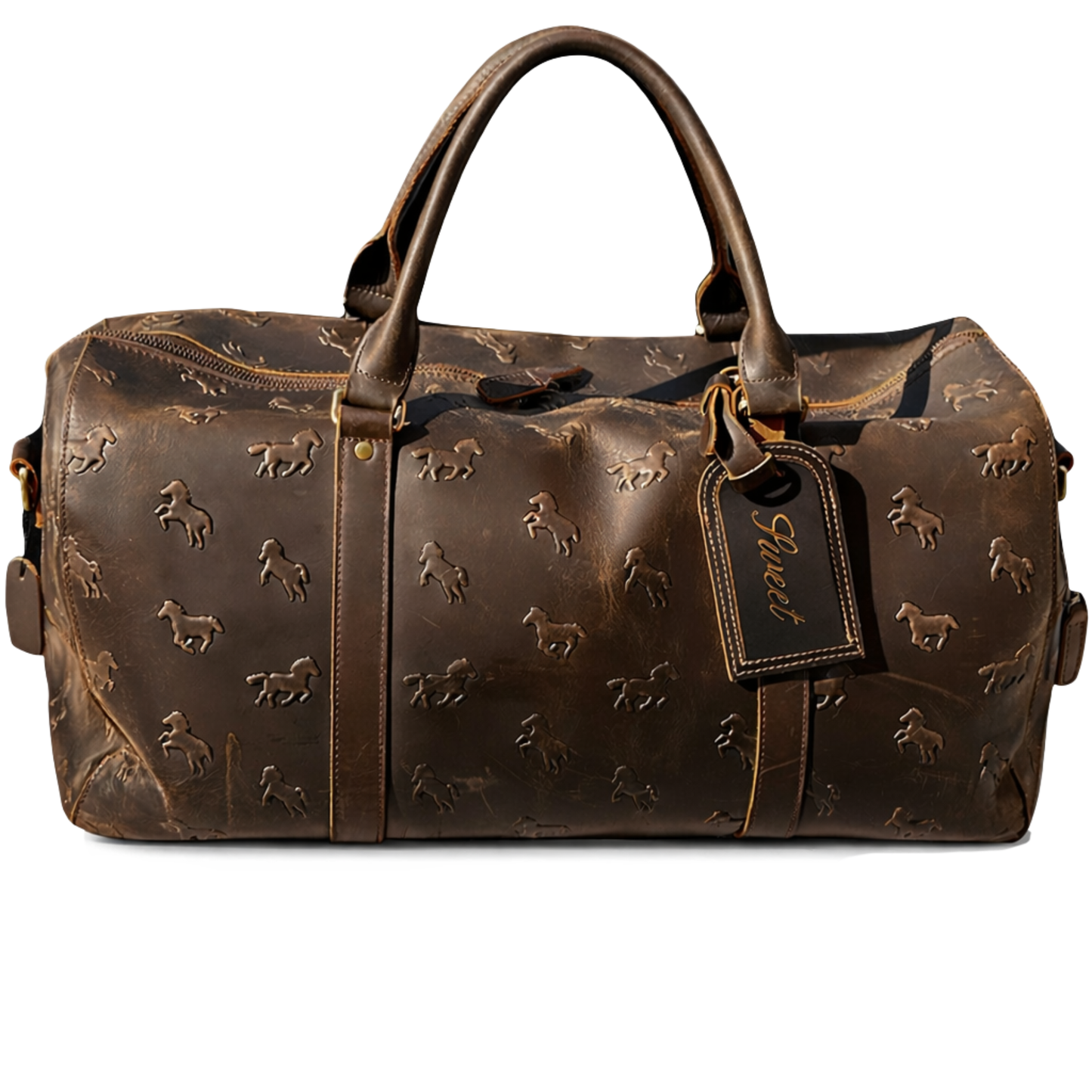 (タケ)￼新古品 リラックスフィット HORSE LEATHER SWEET HORSE LEATHER TRAVEL BAG – Sweet Hat Company