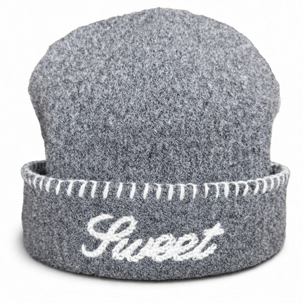 SWEET GREY KNIT BEANIE