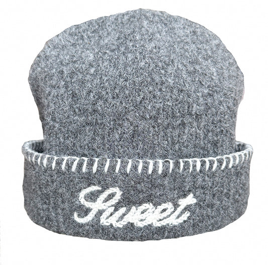 'SWEET GREY KNIT BEANIE'