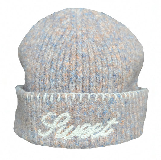 'SWEET DUNE BLUE KNIT BEANIE'