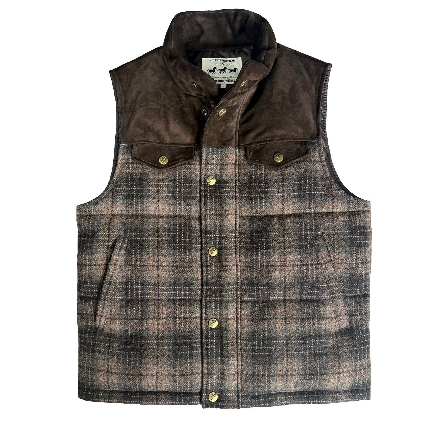 SWEET PLAID VEST