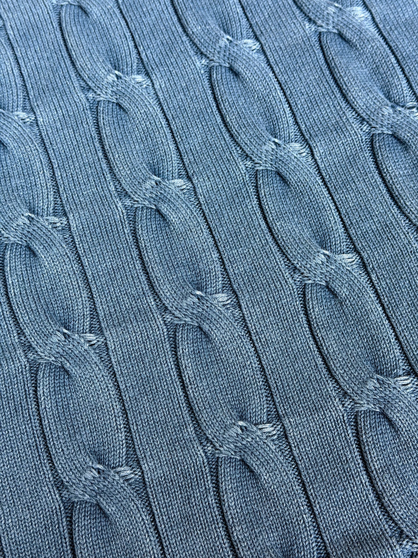 SWEET AGED NAVY CABLE KNIT