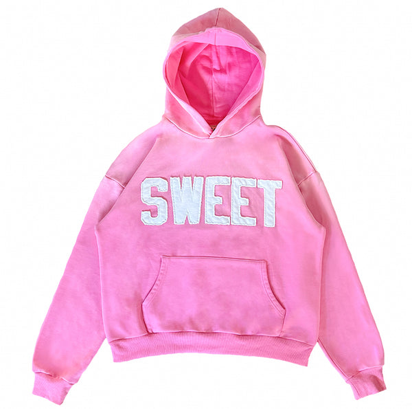 VNECK PINK HOODIE 2767P パーカー ピンク ビンテージ Sp5der - P*nk V2 Hoodie - Hot Pink | Clique Apparel