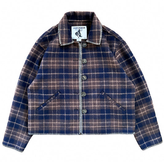 'SWEET PLAID WOOL JACKET'