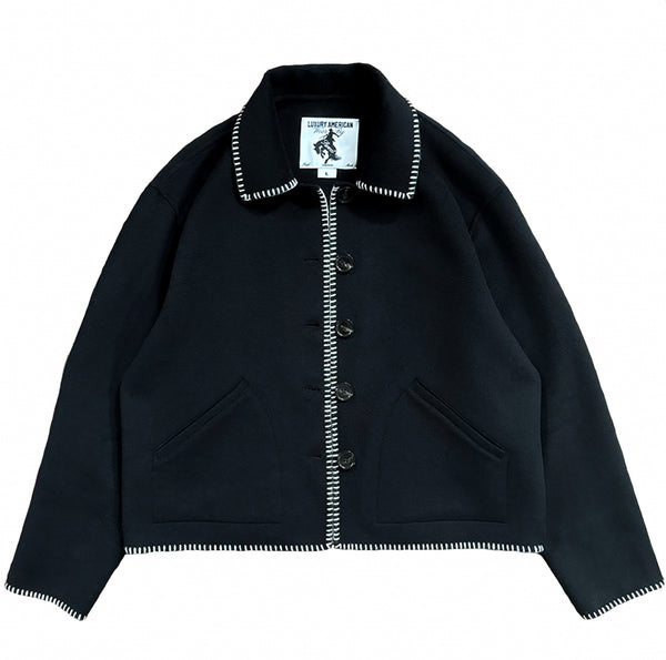【BAON】25SS★ [BAONHAUS] Kohani color collar work jacket BAON】25SS☆ [BAONHAUS] Kohani color collar work jacket