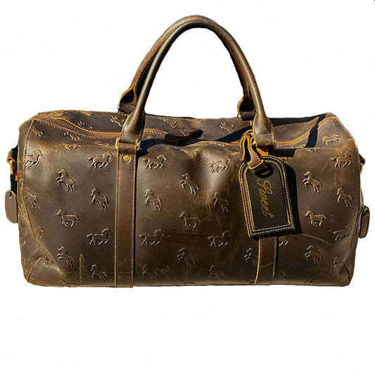 'SWEET HORSE LEATHER TRAVEL BAG'