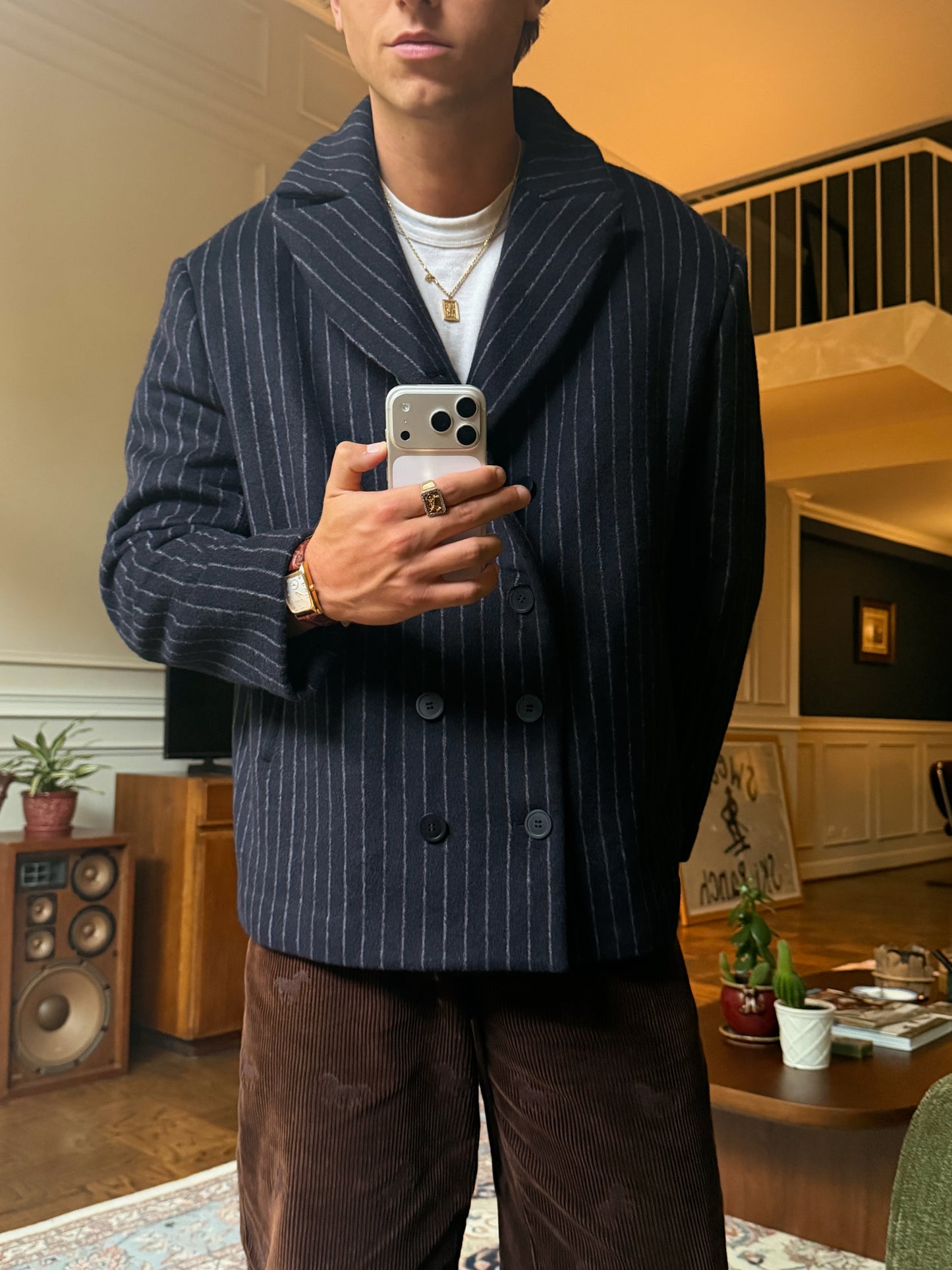 SWEET PINSTRIPE COAT