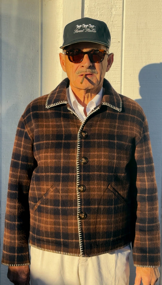 'SWEET PLAID WOOL JACKET'