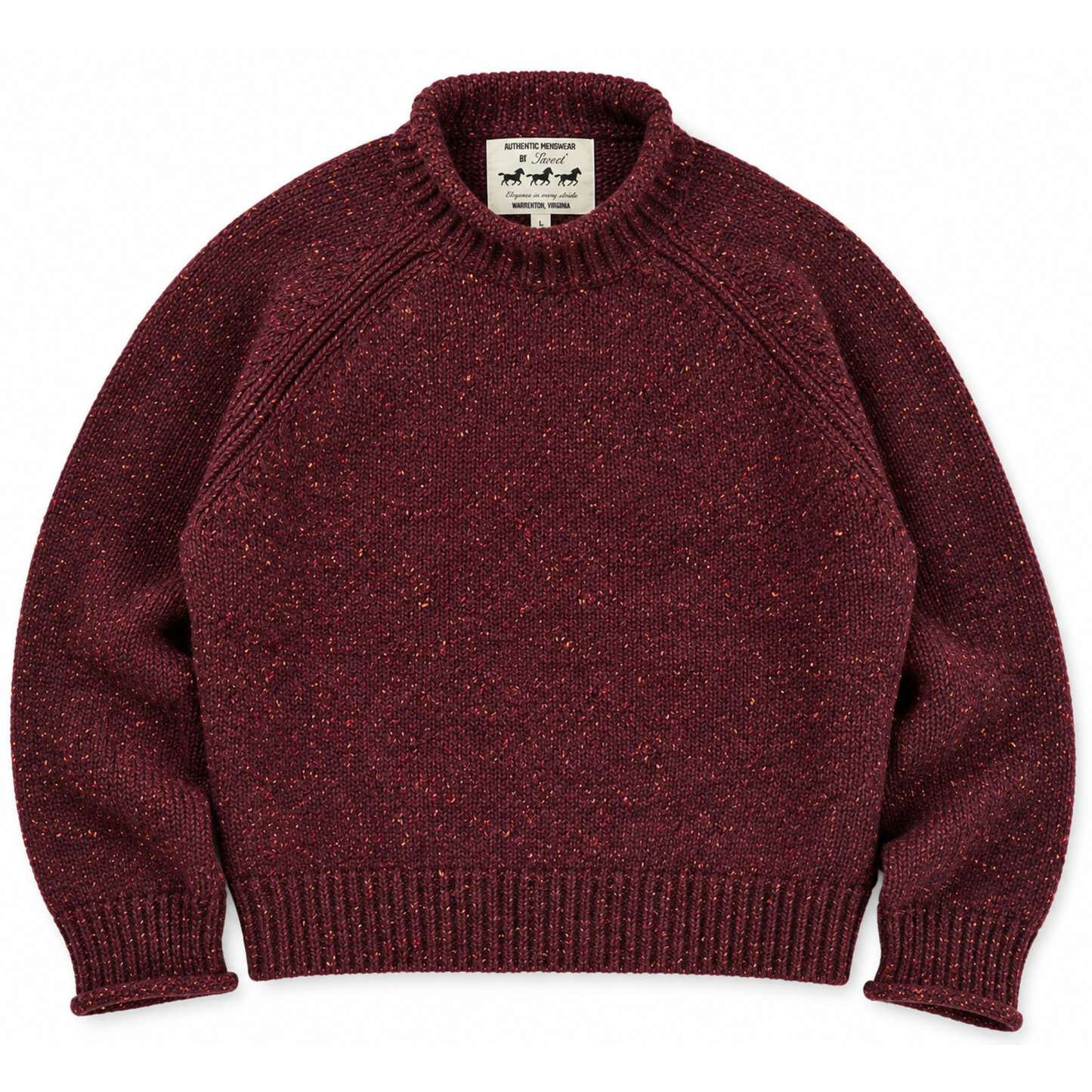 JERSEI DE CUELLO ALTO SWEET WOOL - BURDEOS